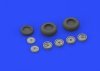Eduard 632100 Me 262 wheels REVELL 1/32